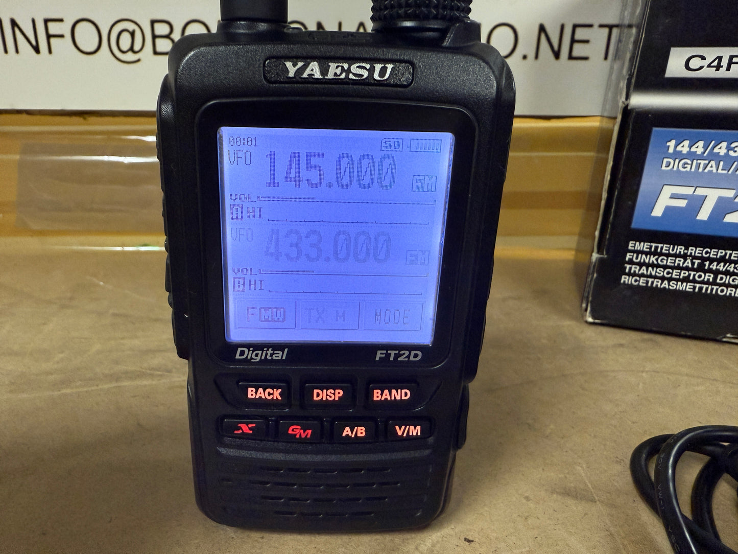 Yaesu FT-2 DR/DE + mike esterno + custodia + imballo garanzia 12 mesi