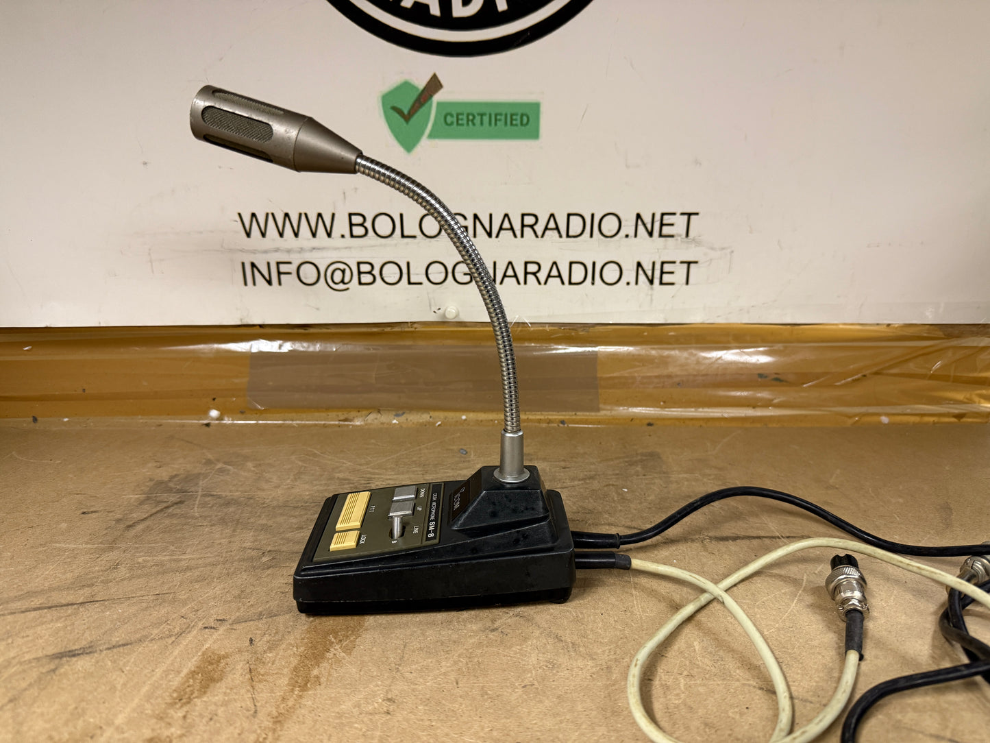 ICOM SM-8 Microfono da Tavolo Cablato Con 2 Cavi 8 Poli