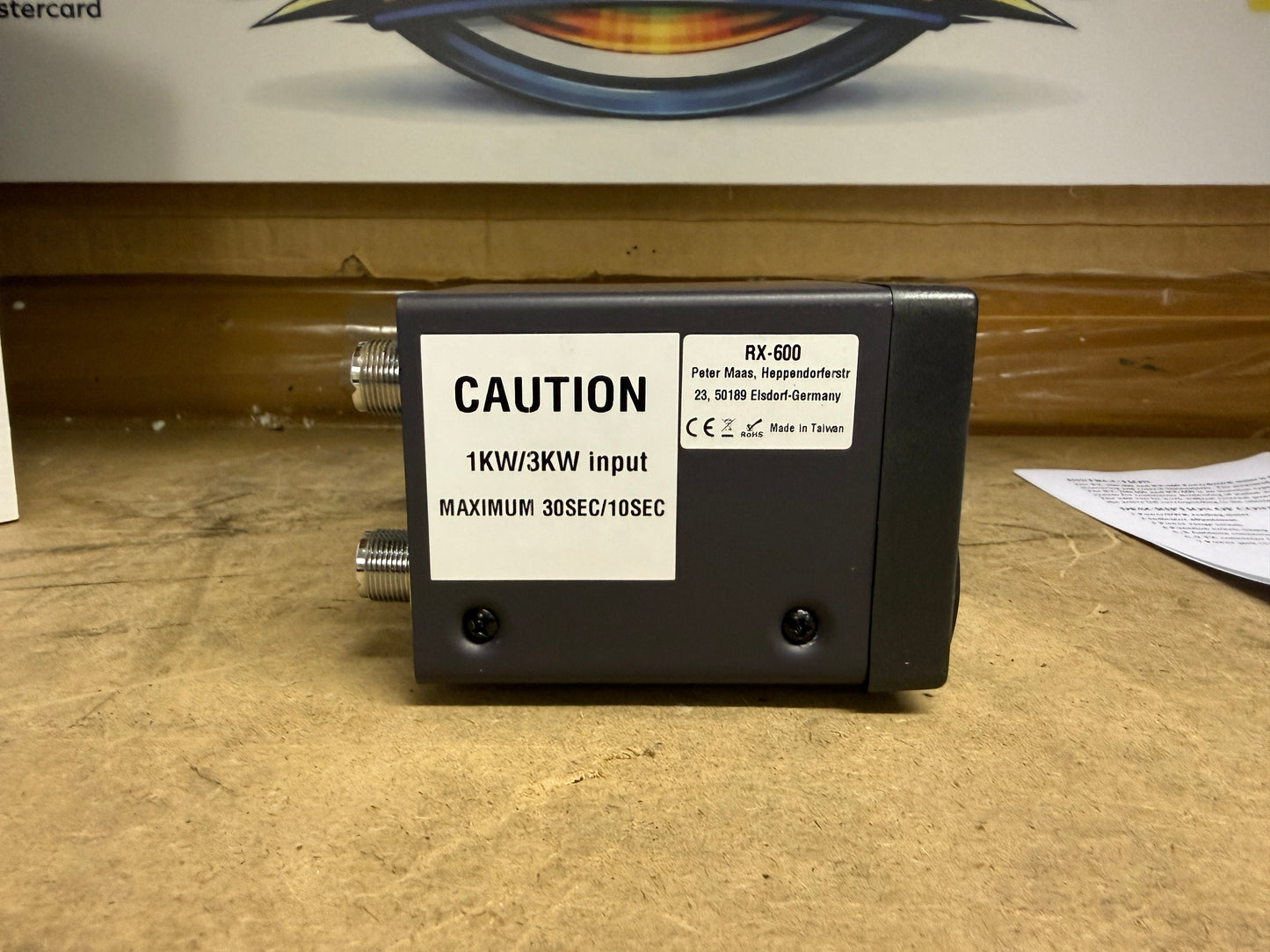 MAAS RX-600 SWR & PWR Meter (1,8-160 MHz, 140-525 MHz)