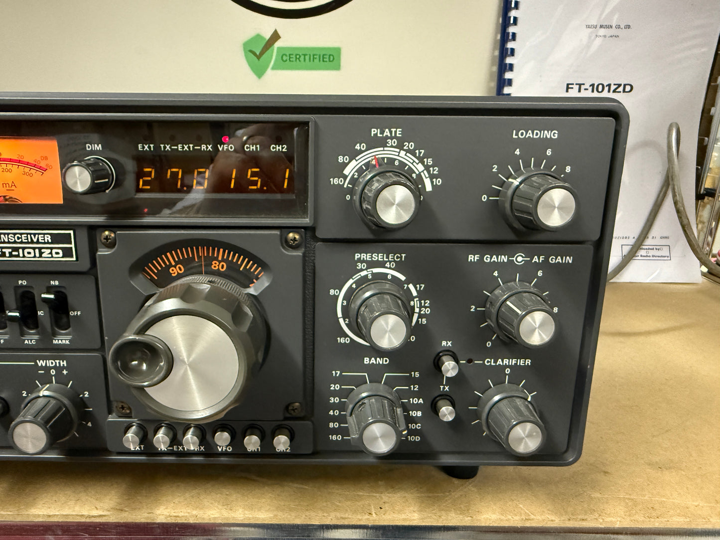 Yaesu FT-101ZD MK2 + scheda 11m perfetto