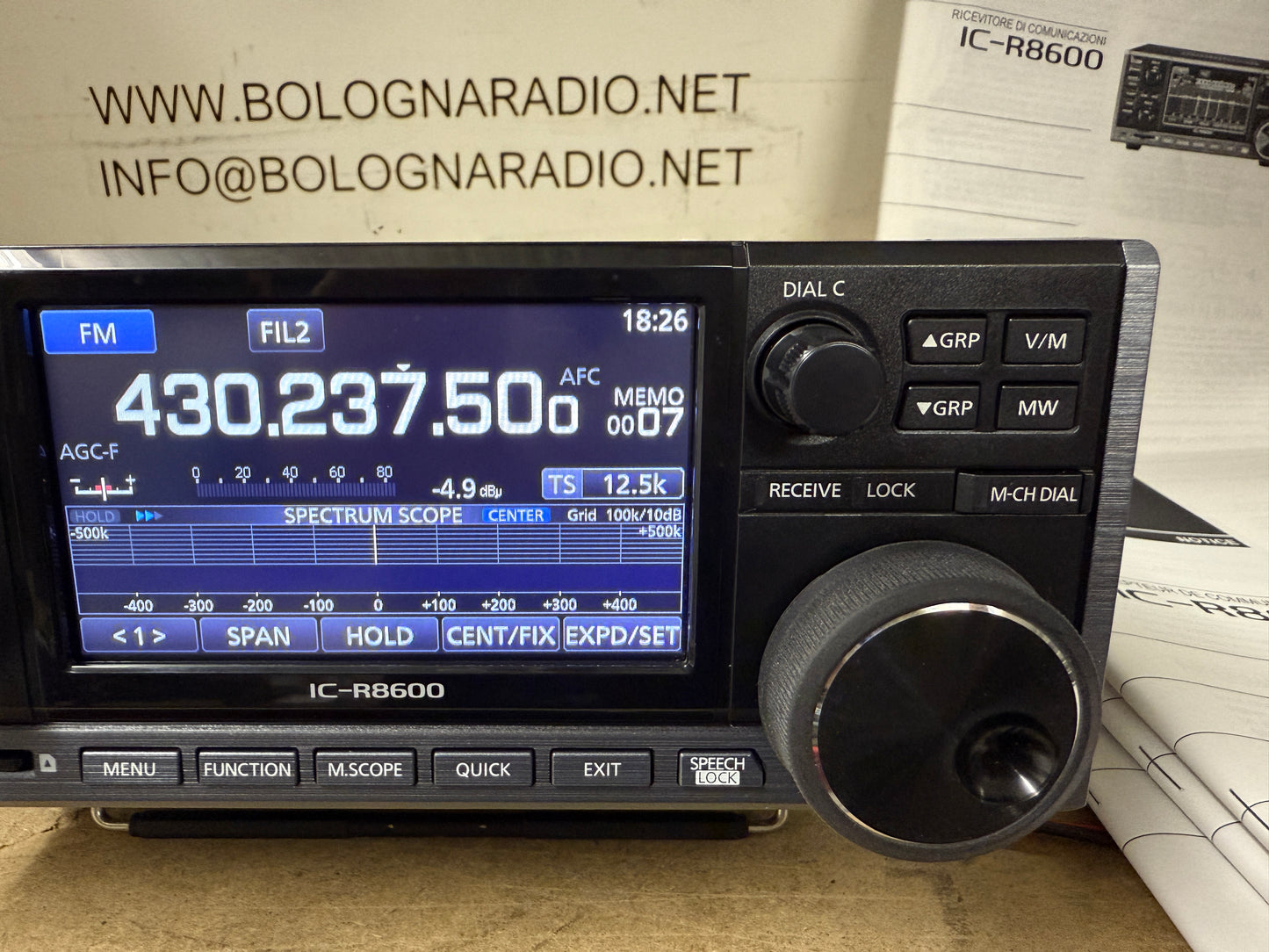 Icom ic r 8600 pari al nuovo Garanzia Ufficiale fino al 2029
