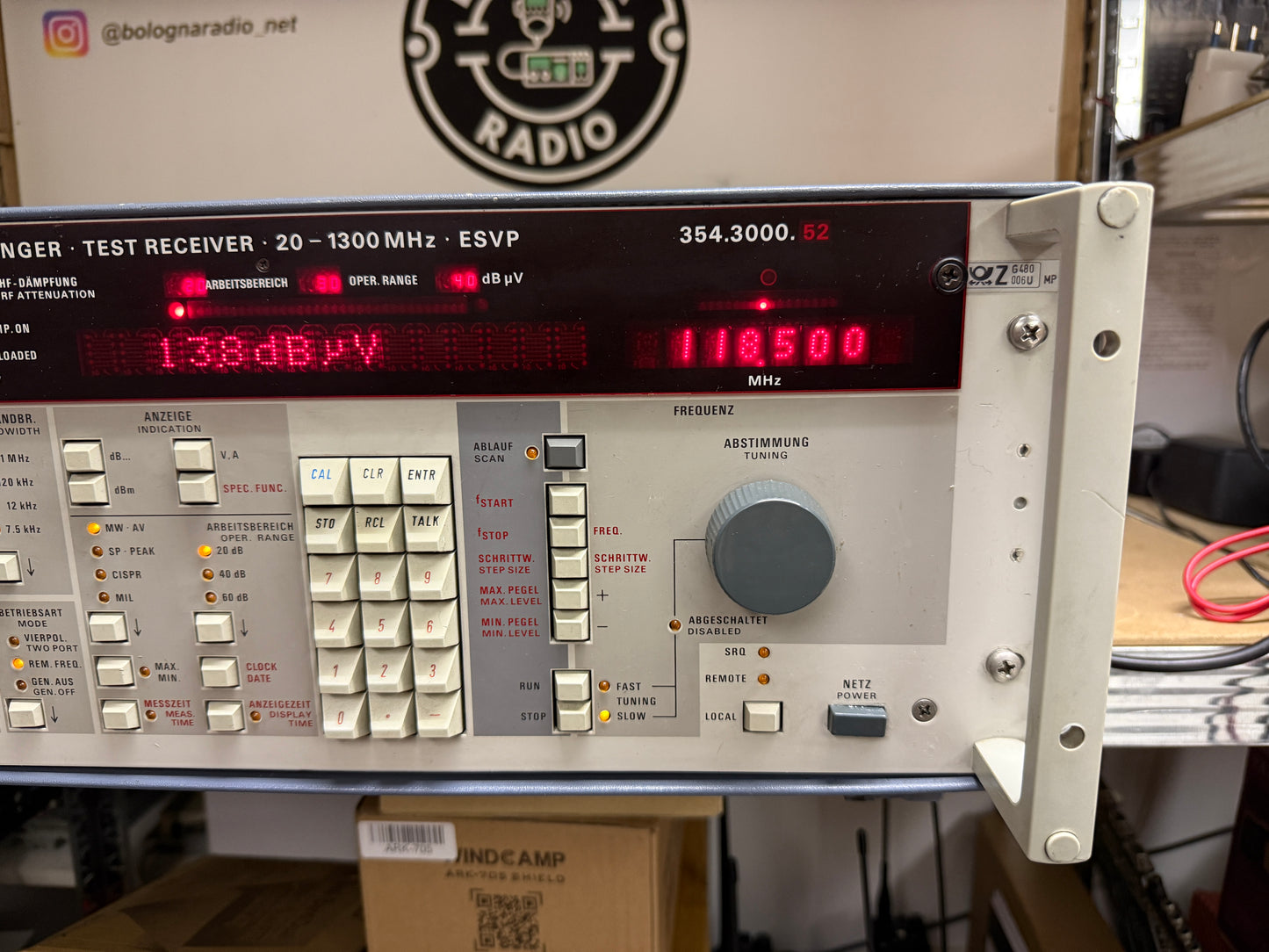 A-1 Ricevitore di misura Rhode & Schwarz ESVP 20 MHz 1300 Mhz