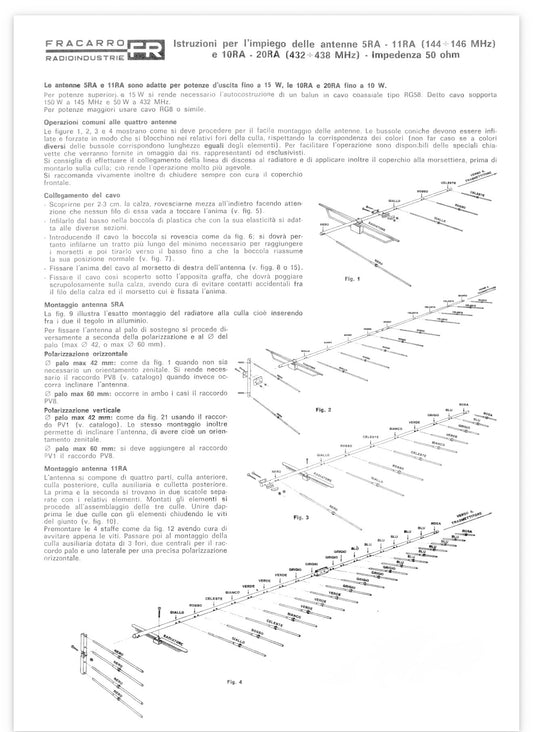 Antenna Fracarro 5RA VHF nuova