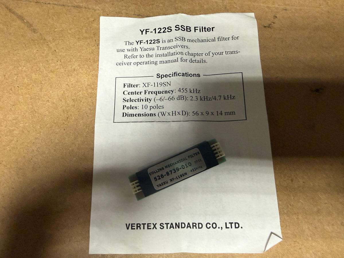 YAESU - YF-122S - FILTRO COLLINS SSB 2.3 kHz